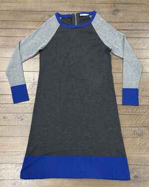 Eliza J GrayBlue Color Block Sweater Dress - Size S